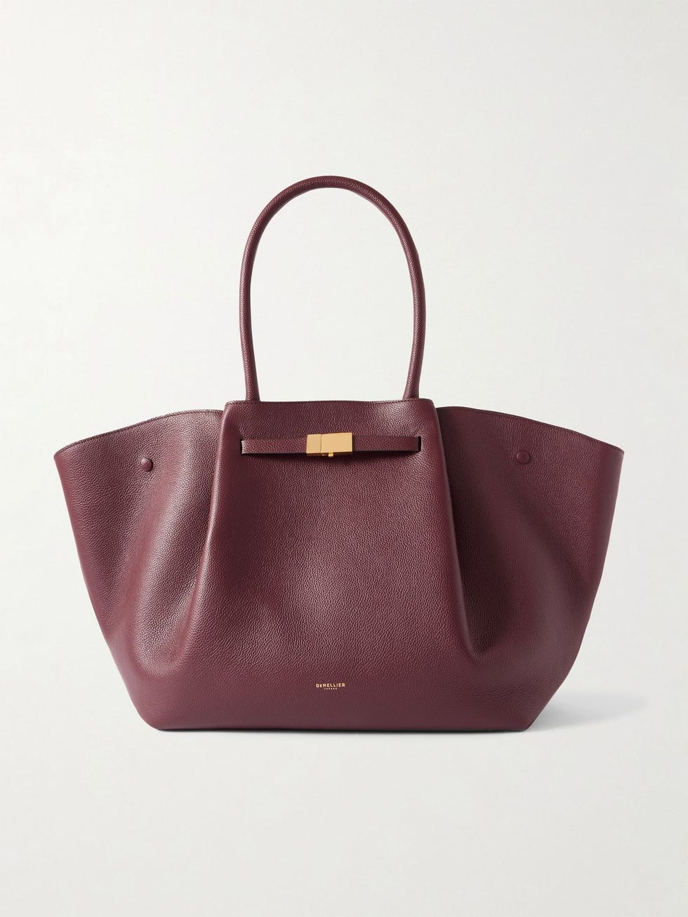 New York Textured-Leather Tote