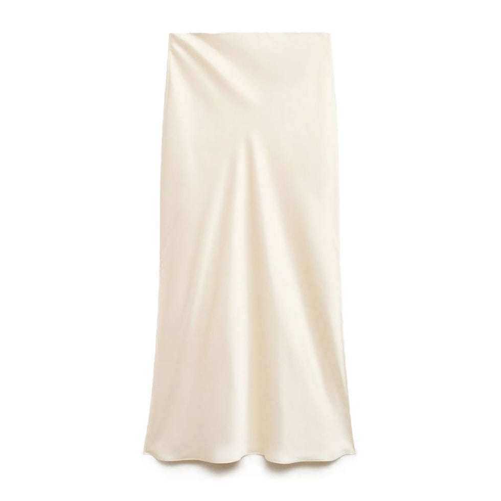 Satin Long Skirt