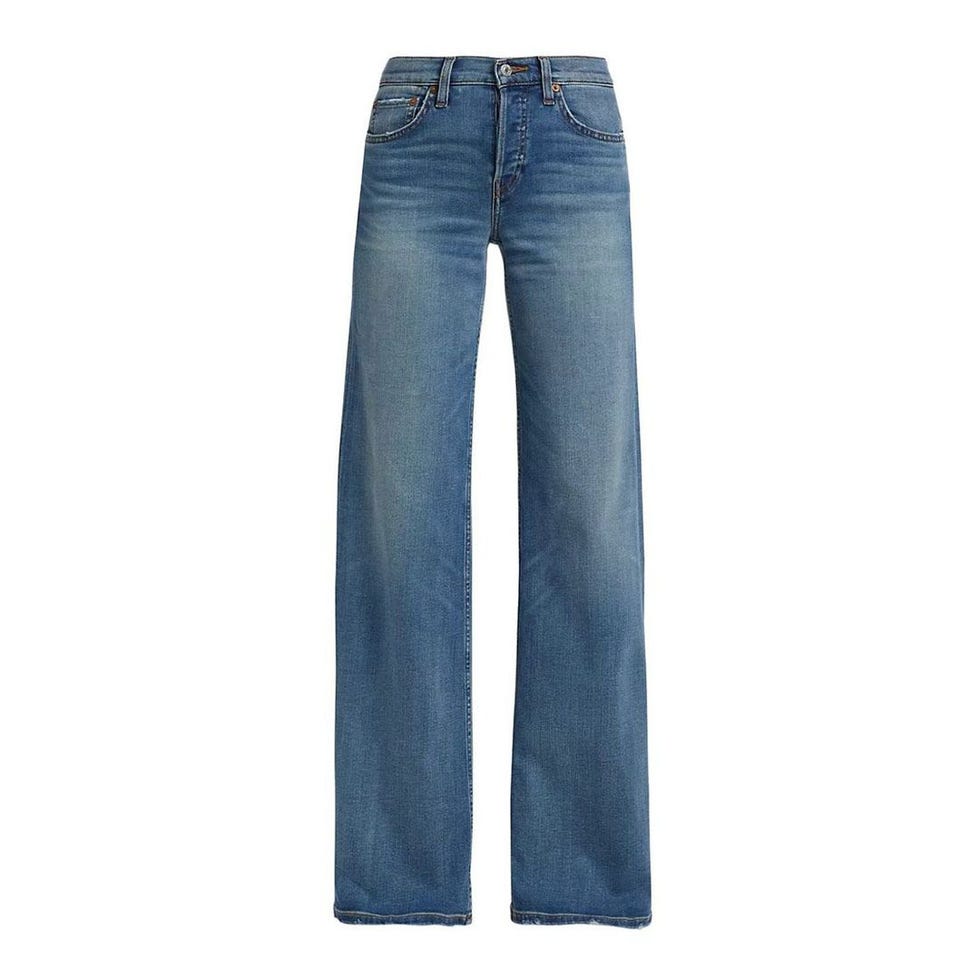 Mid-Rise Straight-Leg Jeans