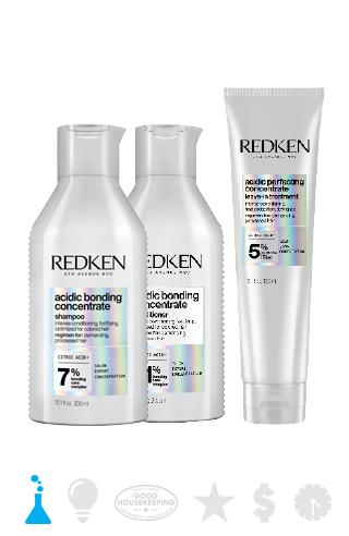 Acidic Bonding Concentrate Shampoo, Conditioner and Leave-In Treatment
