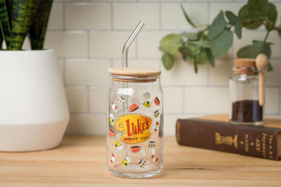 Luke's Diner Logo Glass Jar Tumbler 