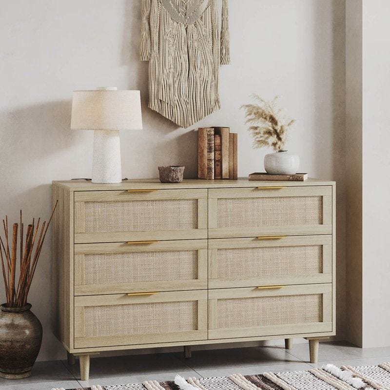 Devonport Rattan Dresser 