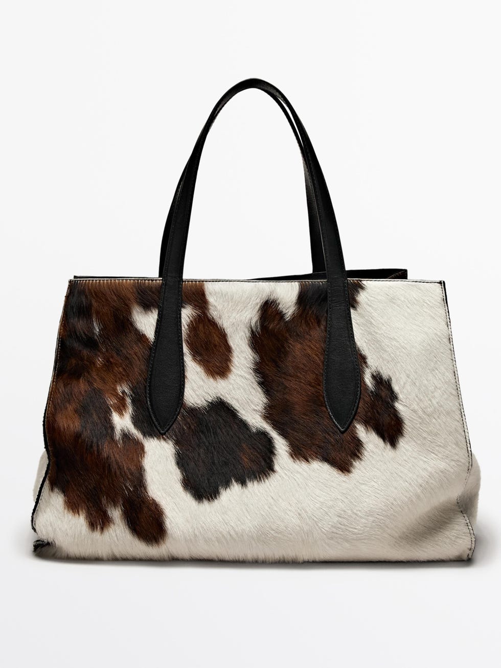 Animal Print Leather Maxi Tote Bag