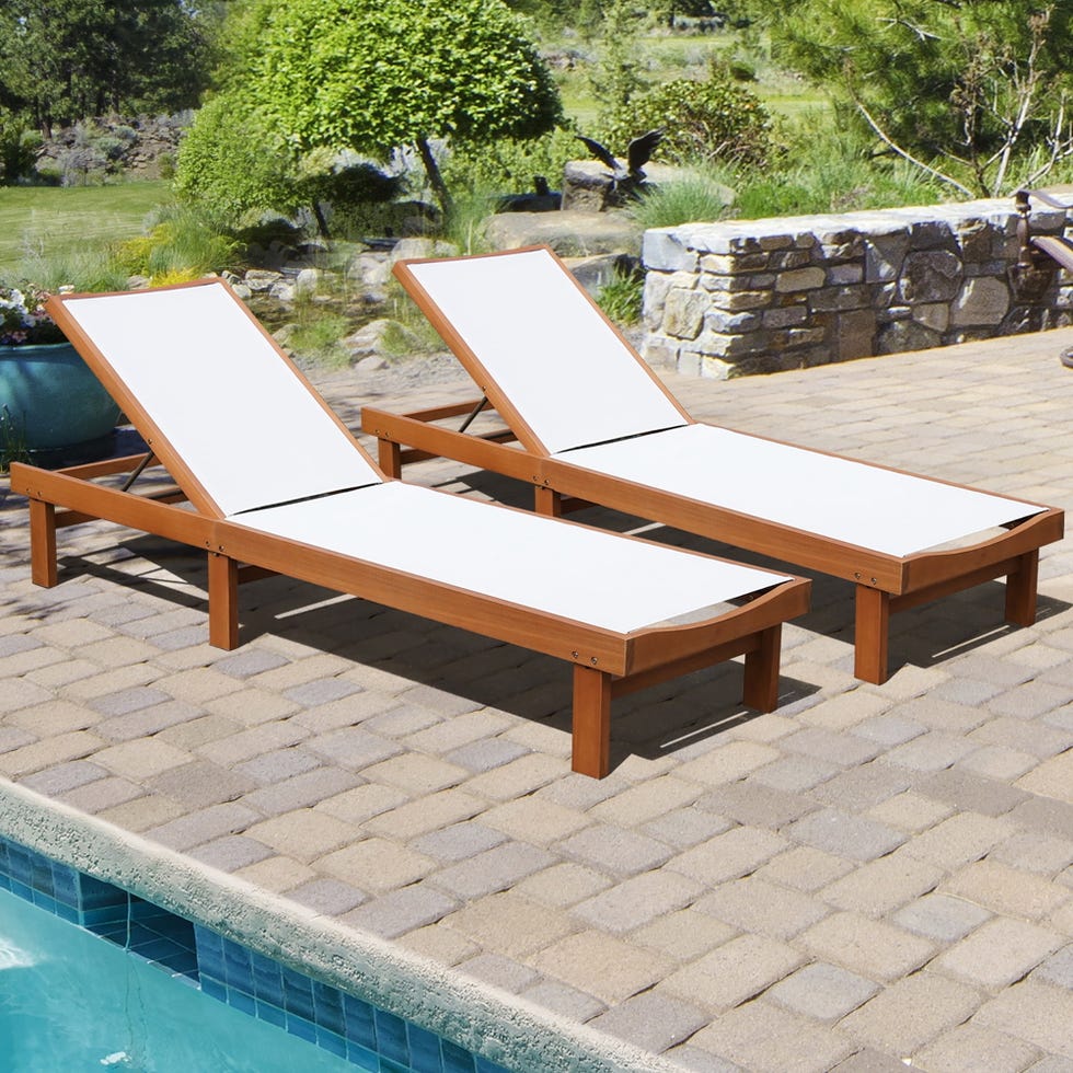 Wooden Chaise Loungers