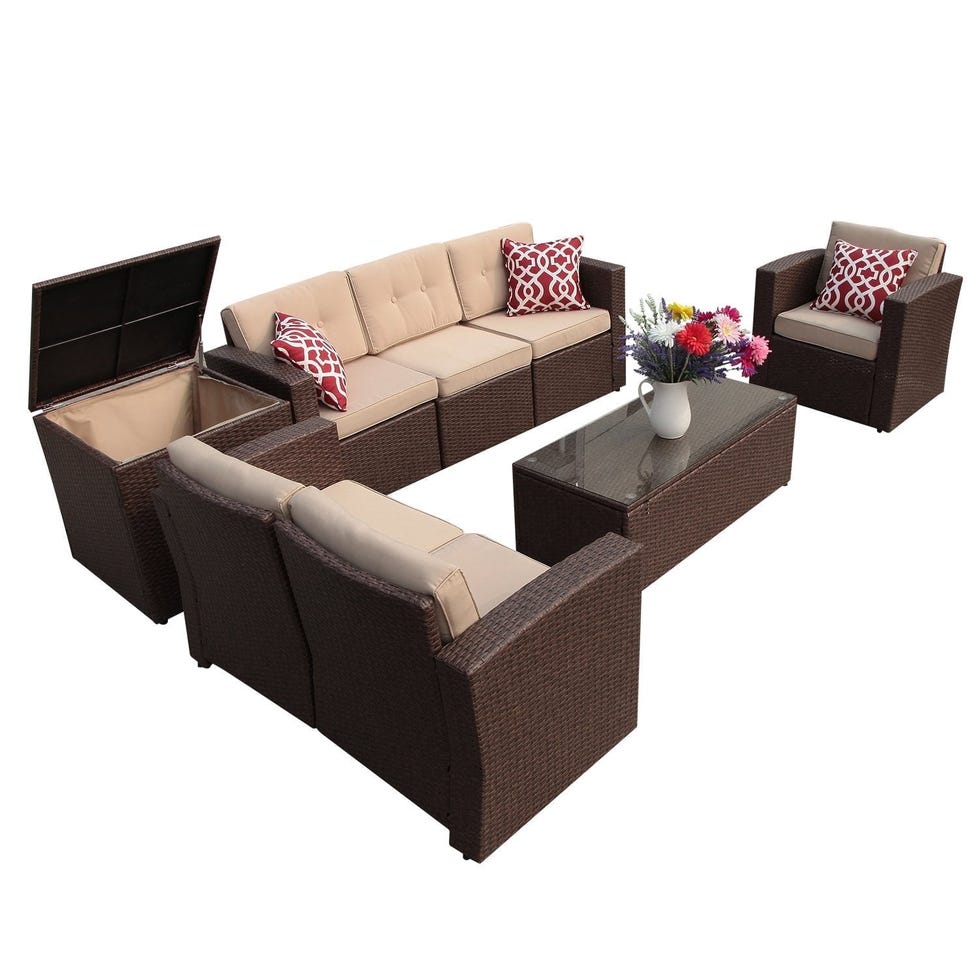 Outdoor Furniture Set with Storage Box