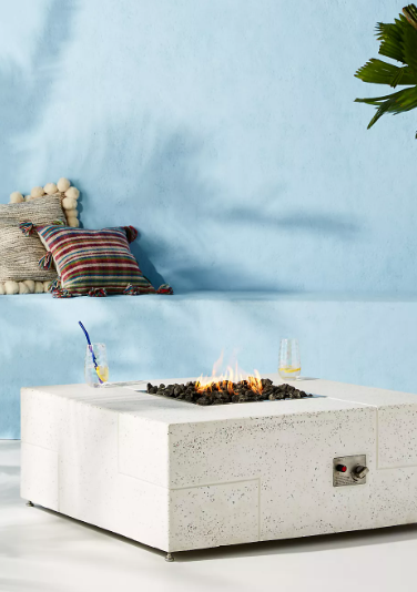 Terrazzo Square Outdoor Fire Pit