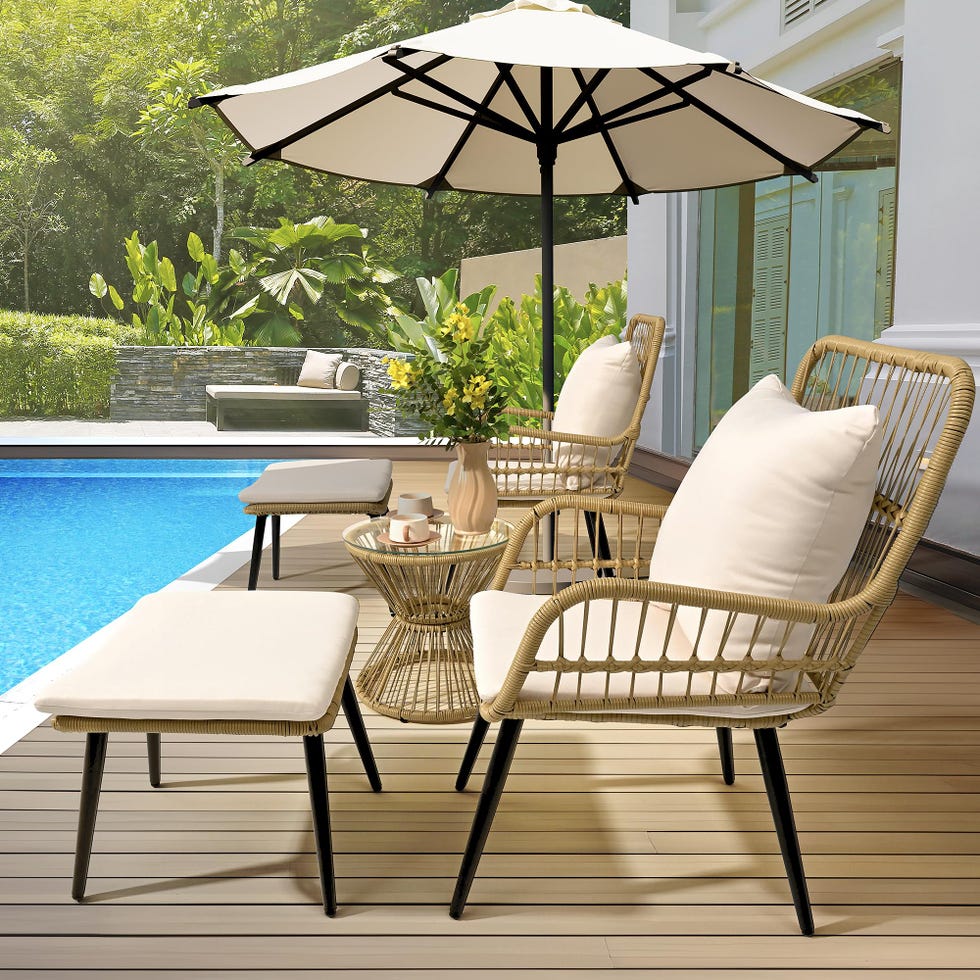 5-Piece Outdoor Patio Bistro Set 