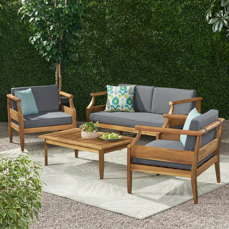 Mcclurg 4-Person Seating Group with Cushions