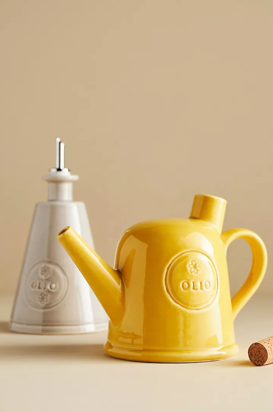 Stoneware Spout Olive Oil Cruet