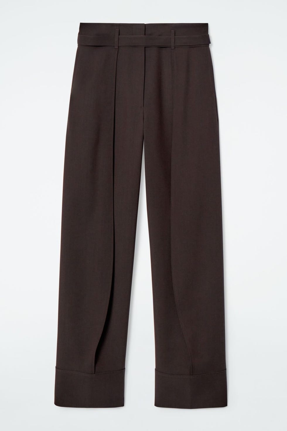 Turn-Up Wool-Blend Pants