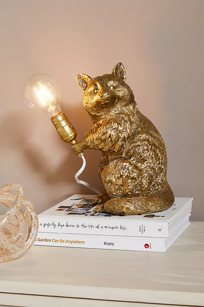 The Icon Table Lamp: Raccoon Edition