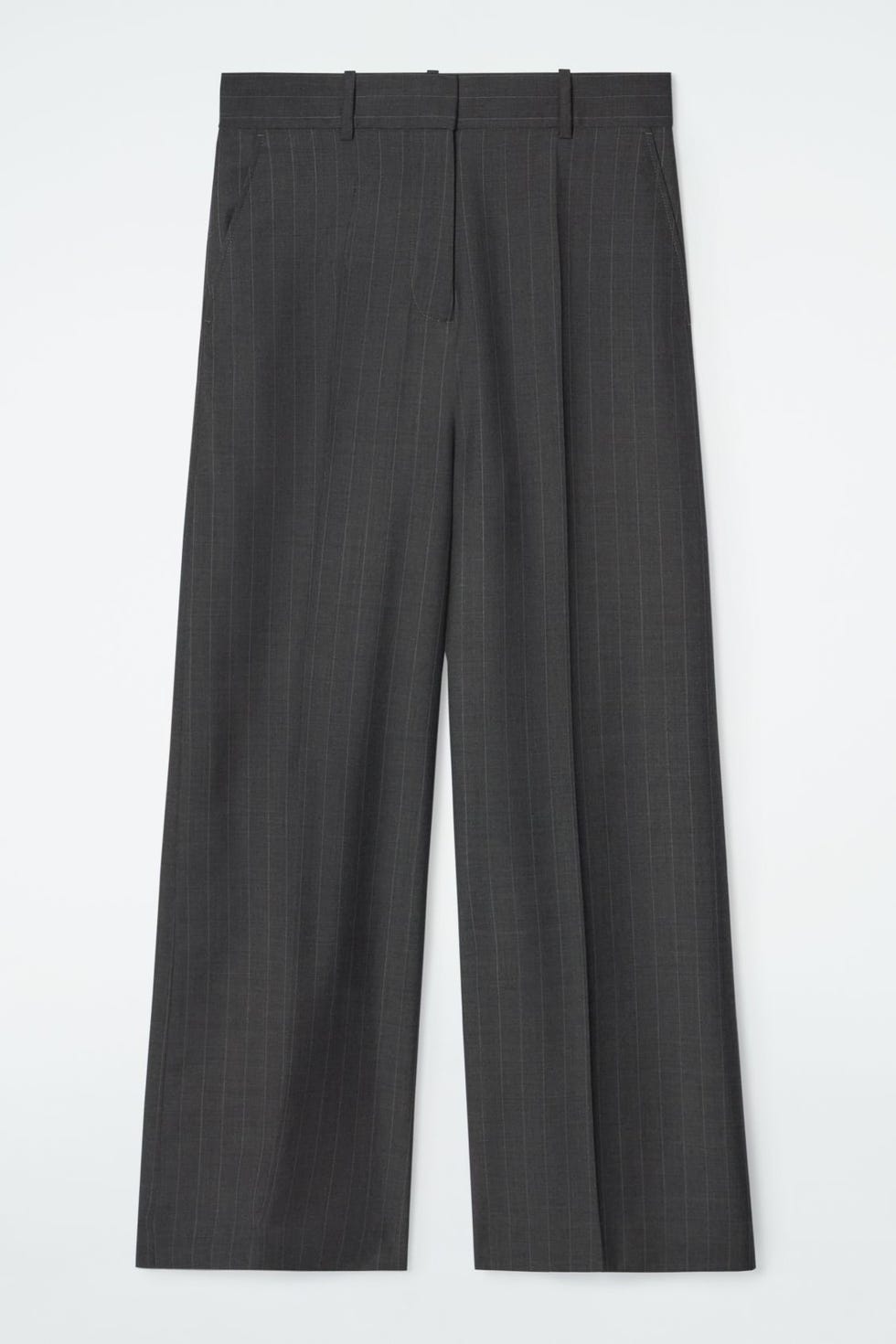 Pinstriped Wide-Leg Pangs