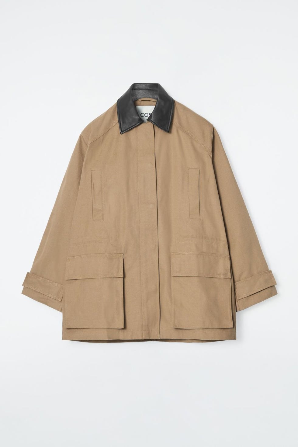 Leather-Collar Field Jacket