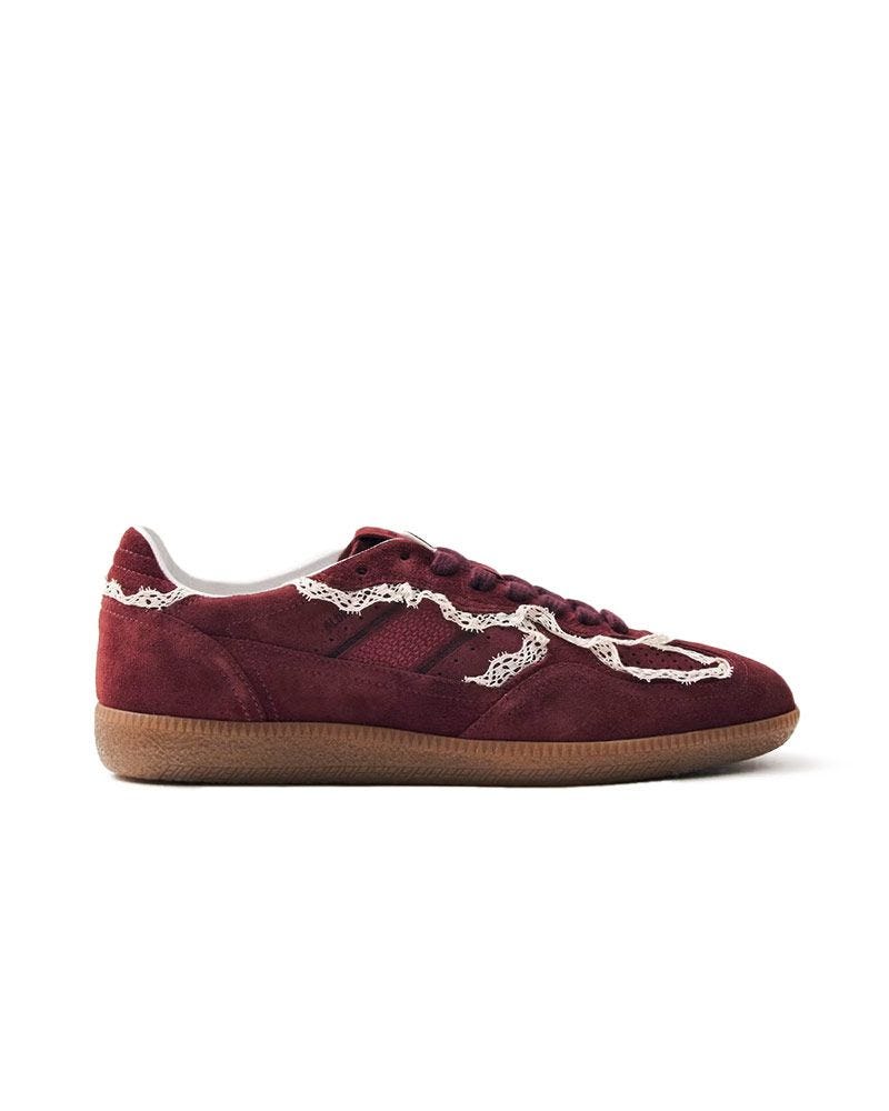 Crochet Leather Sneakers