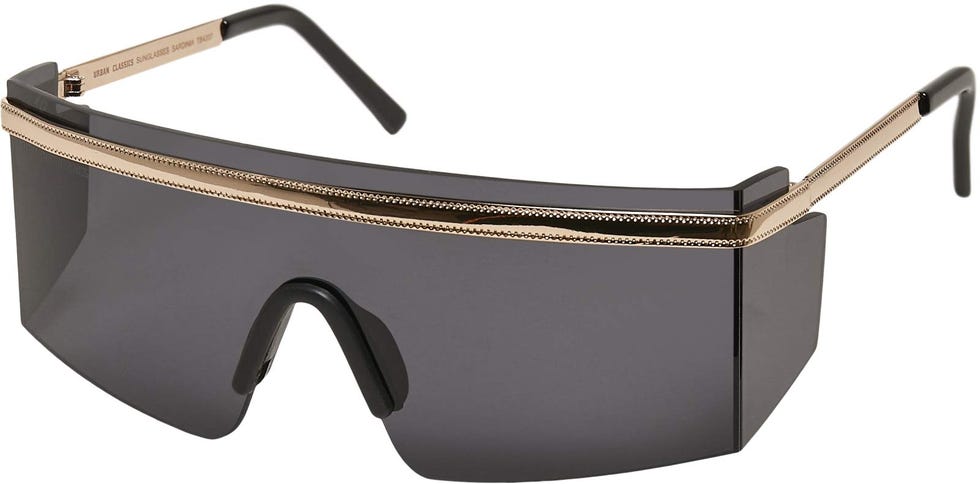 Urban Classics Sardinia Gafas, Negro/Dorado