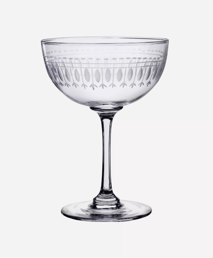 Oval Champagne Coupes Set of Six