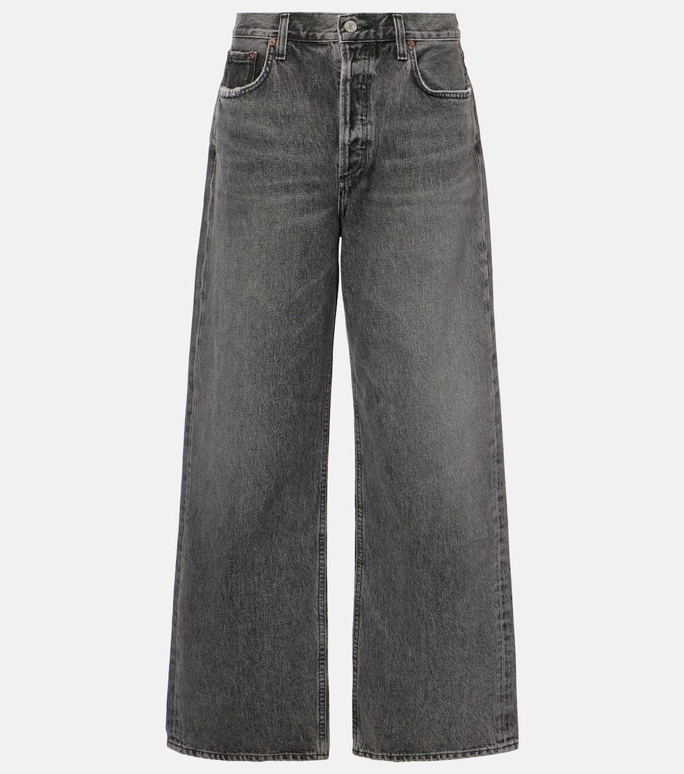 Low Slung Baggy Wide-Leg Jeans