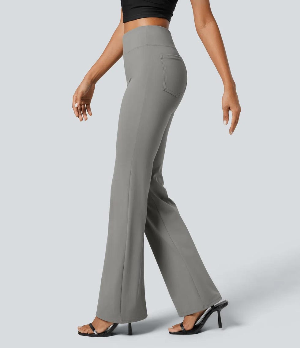 Halara Flex™ High Waisted Back Side Pocket Slight Flare Work Pants