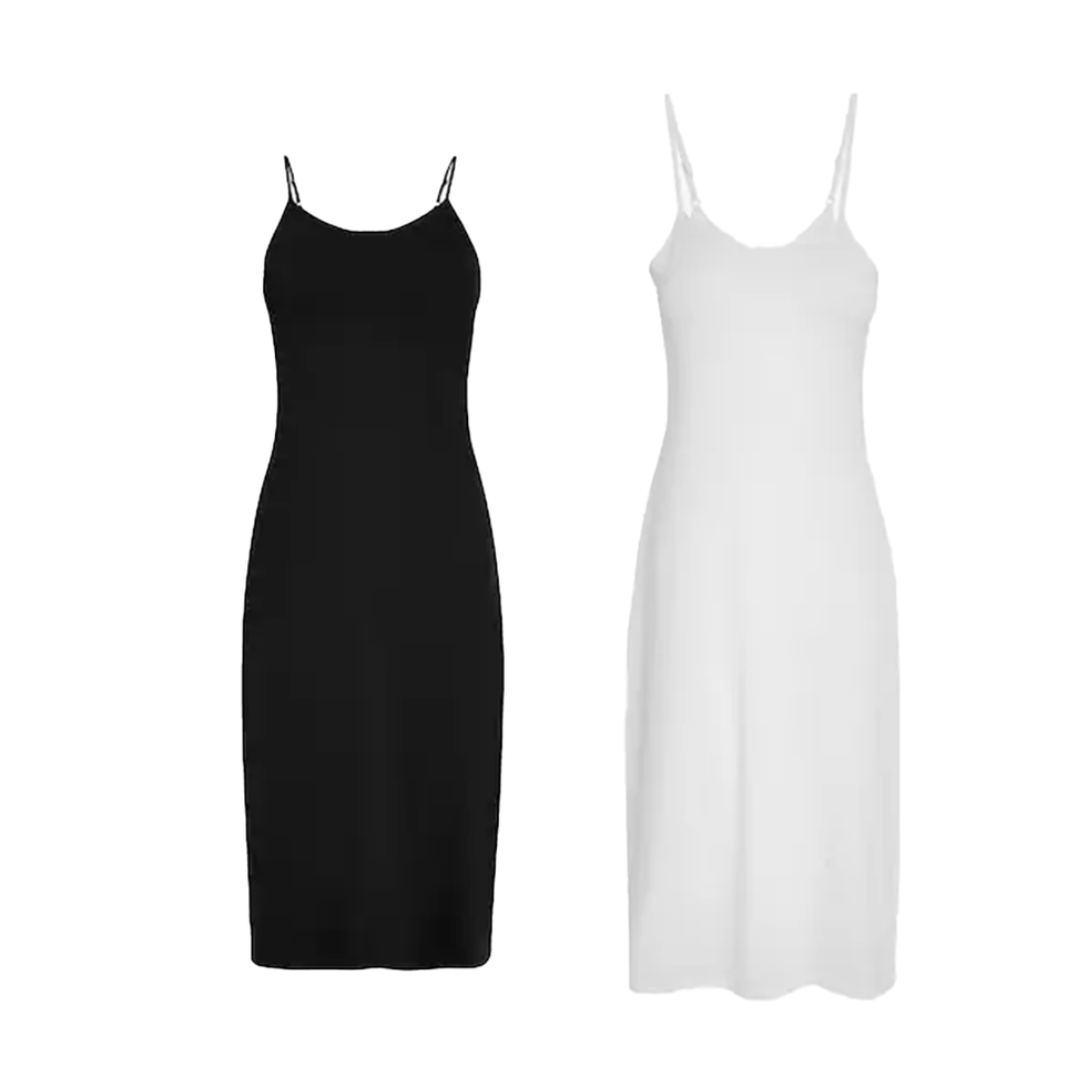 Long Naturally Cooling Cotton Midi Slips – 2 Pack