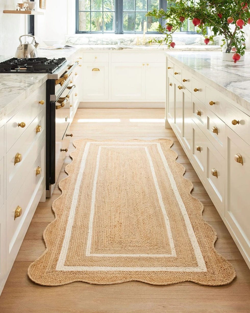 Jute Scalloped Runner