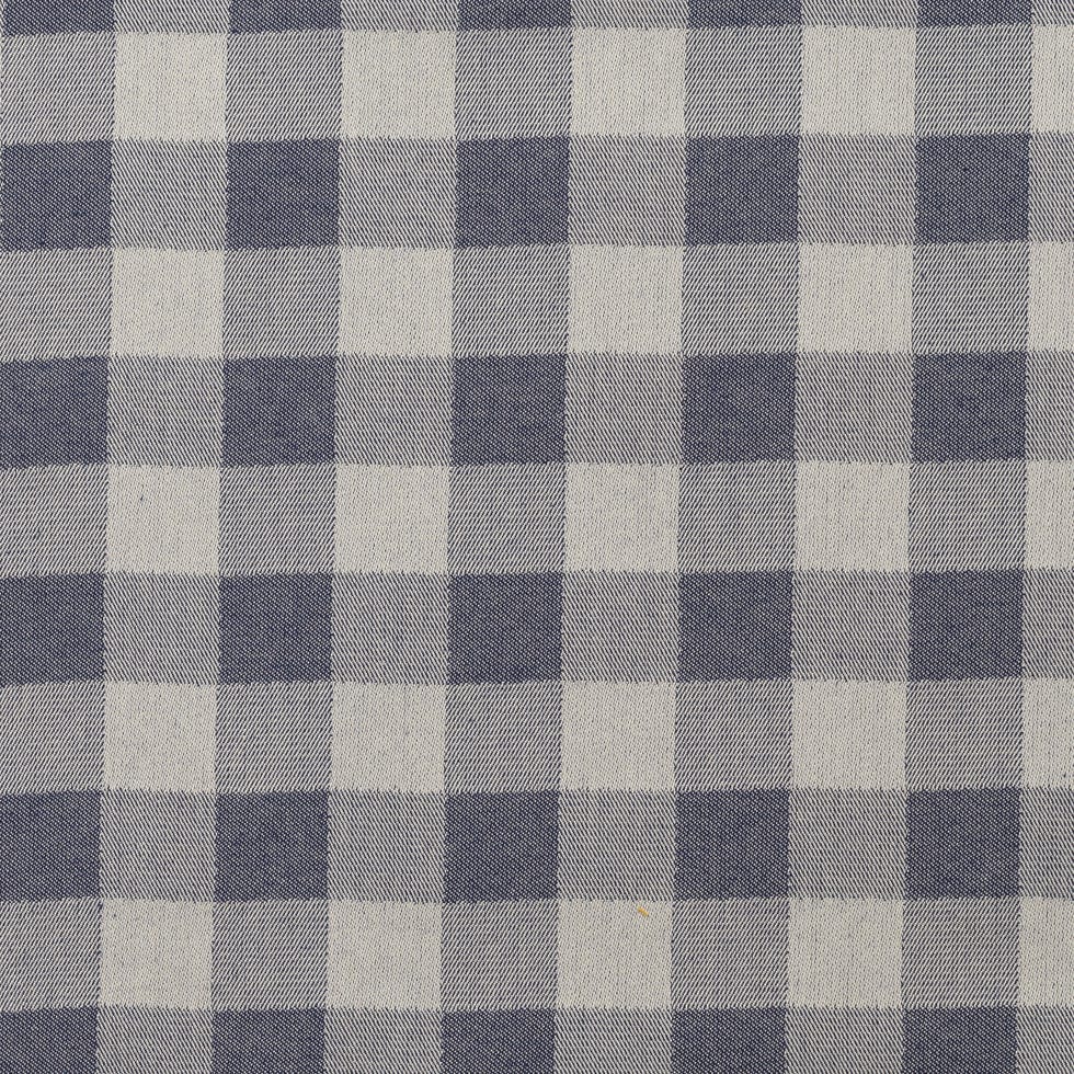 Woodhouse Check Cotton Fabric Navy