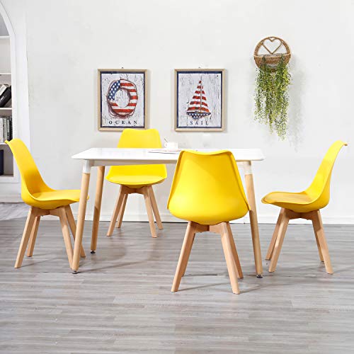 Conjunto de 4 sillas de estilo nórdico