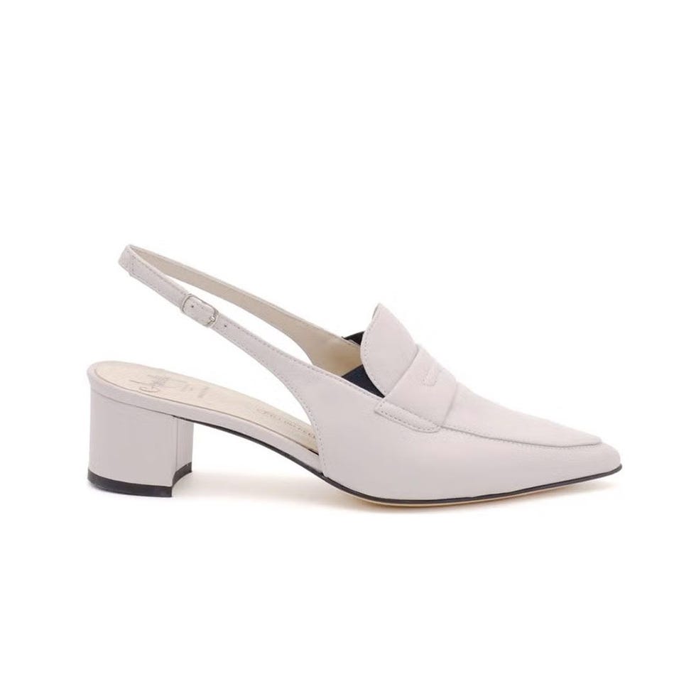 Poseidone Pointed Toe Loafer Pump