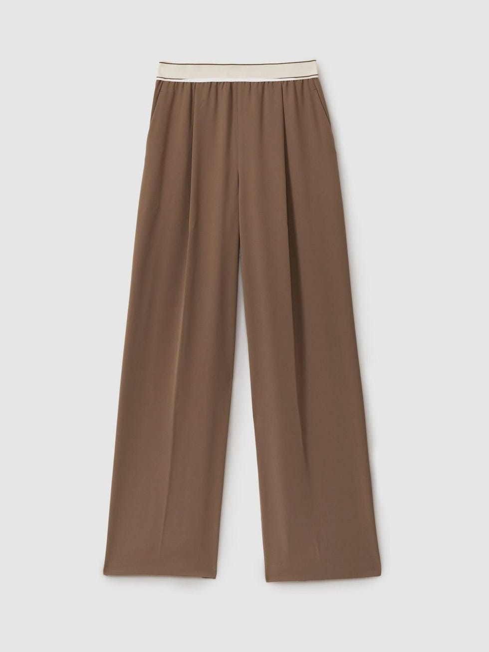 Wide Leg Elasticated Trousers 