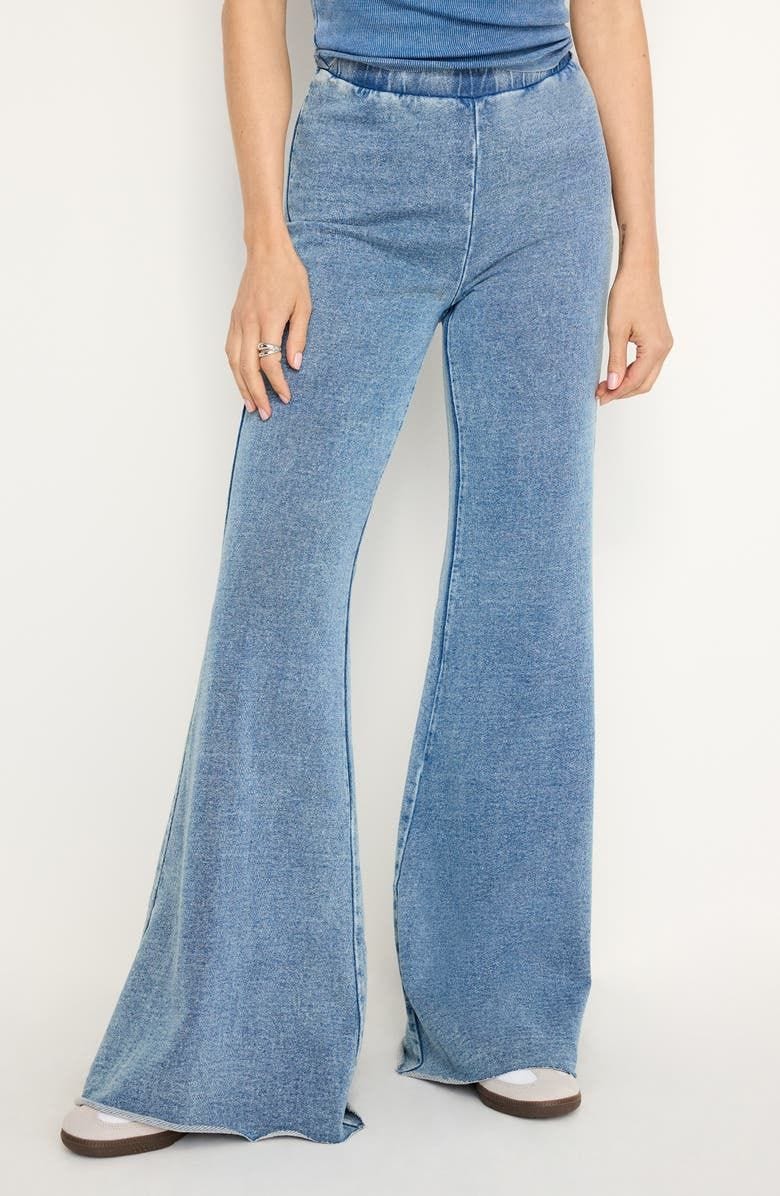 Jeanius Flare Cotton French Terry Pants 