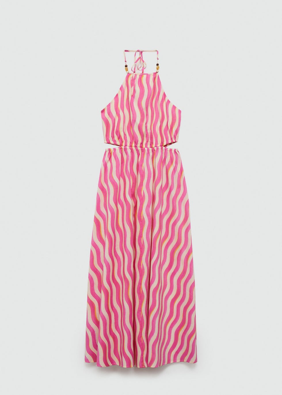 Vestido estampado con aberturas