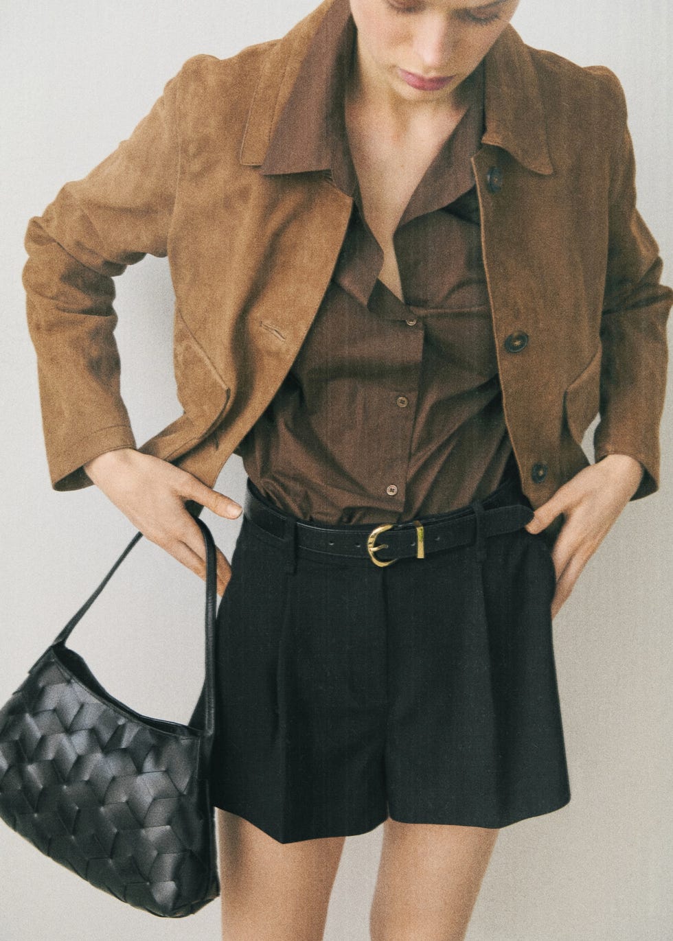 Patch-pocket Suede Jacket 