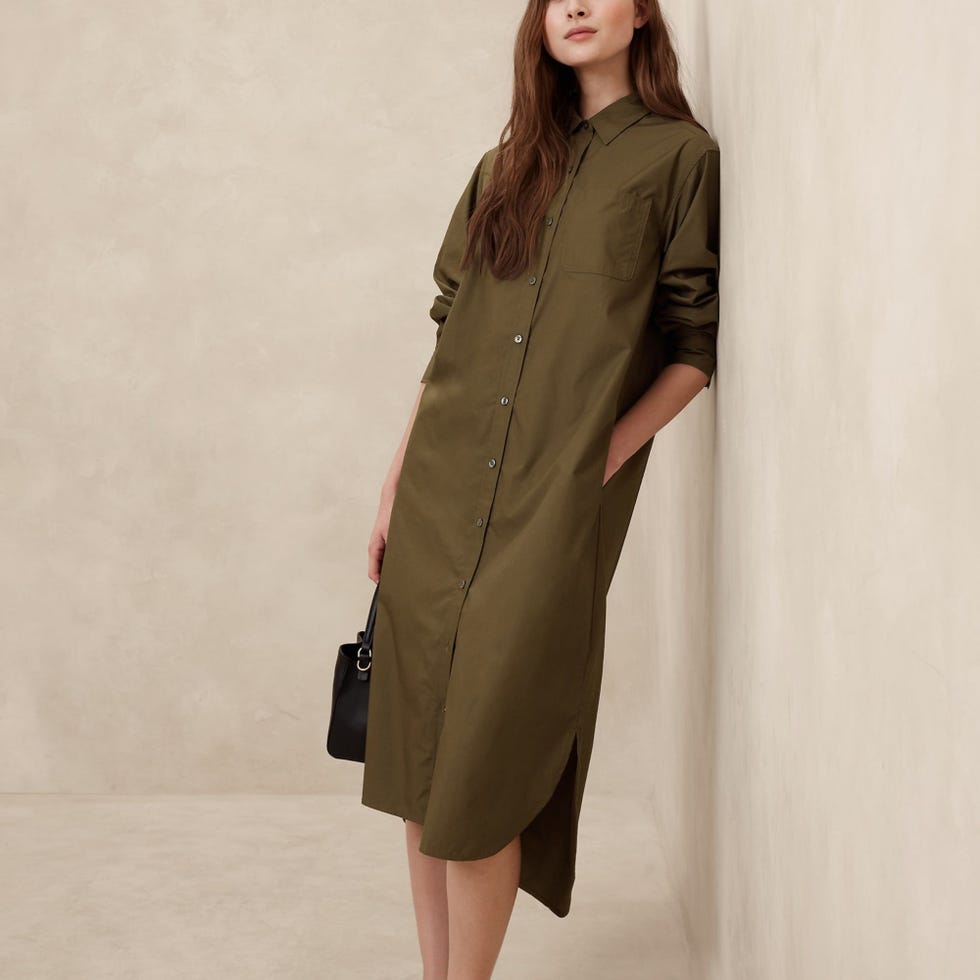 Midi Poplin Shirtdress