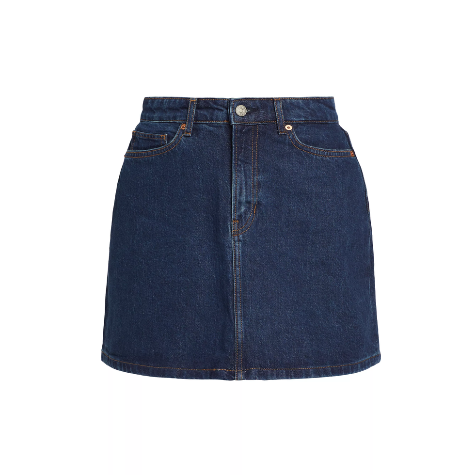 Lydia High Rise Denim Mini Skirt