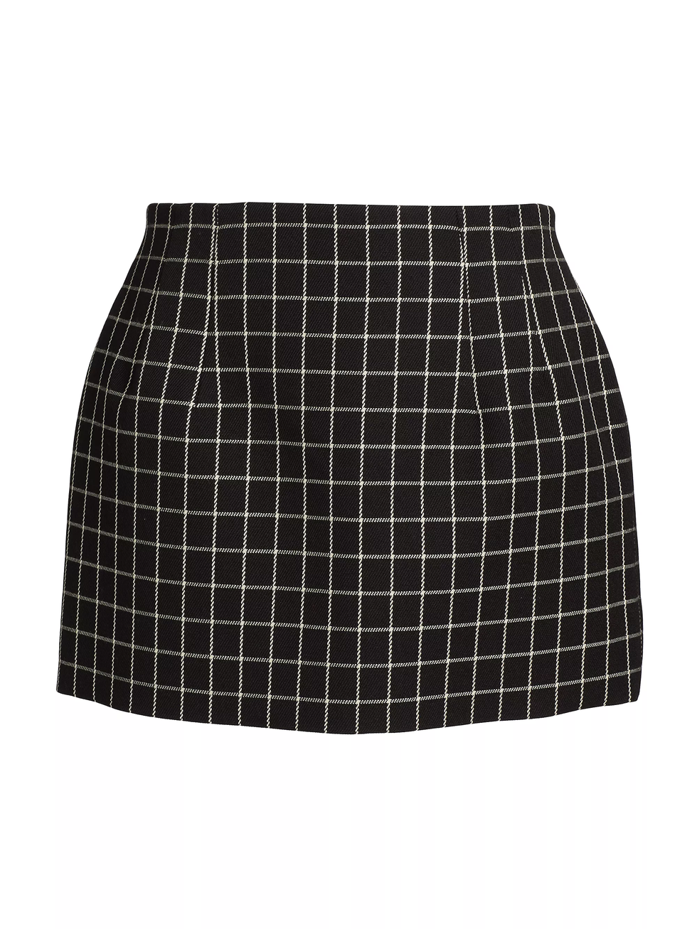 Contour Mini Skirt in Black Plaid