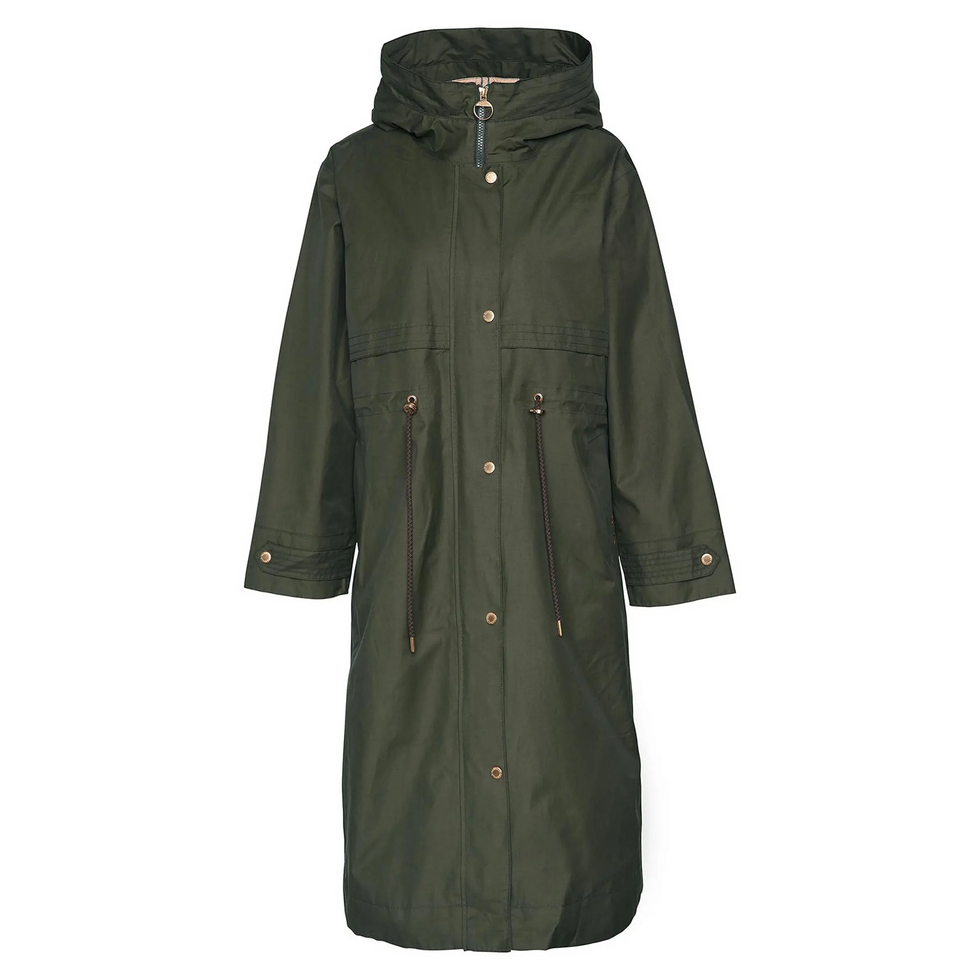 Lavender waterproof hooded coat