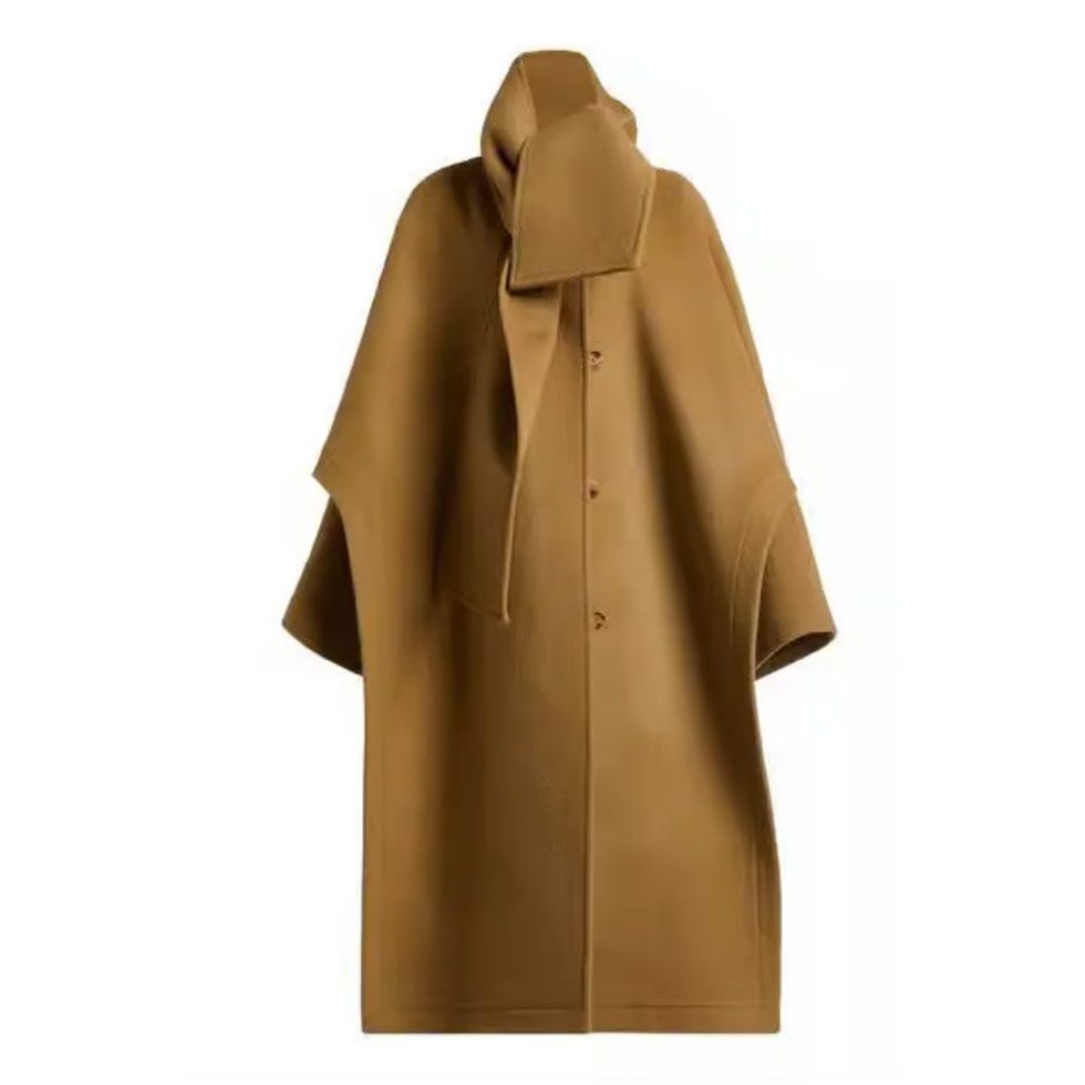 Wool Poncho Coat