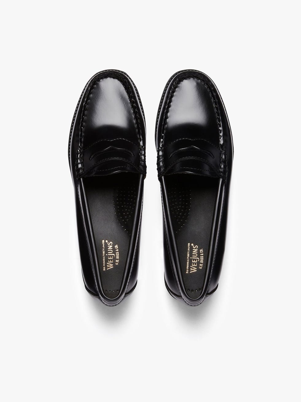 Easy Weejuns Penny Loafers Black Leather