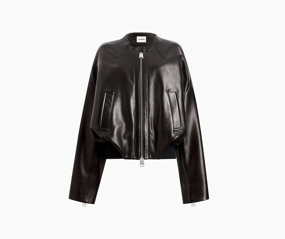 Hewit Leather Zip-Up Jacket