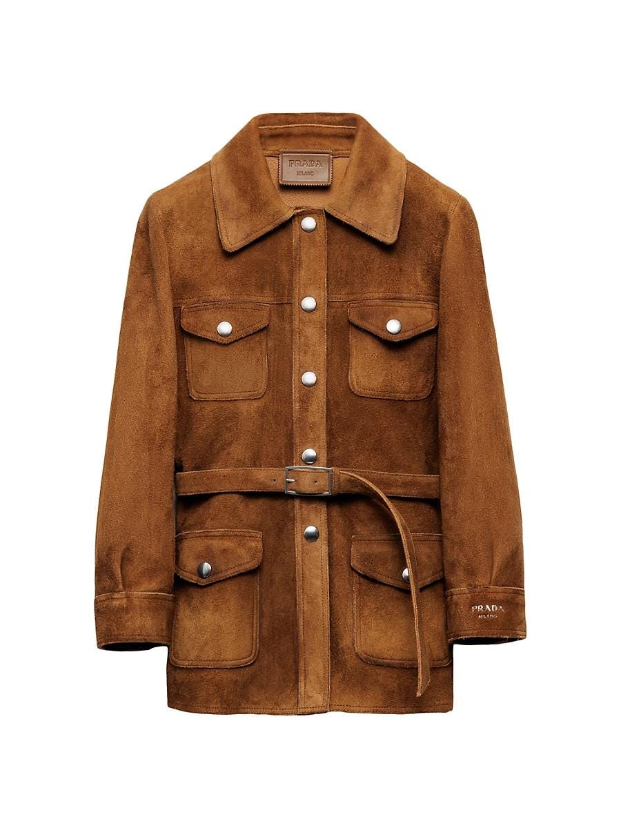 Women’s Suede Safari Jacket