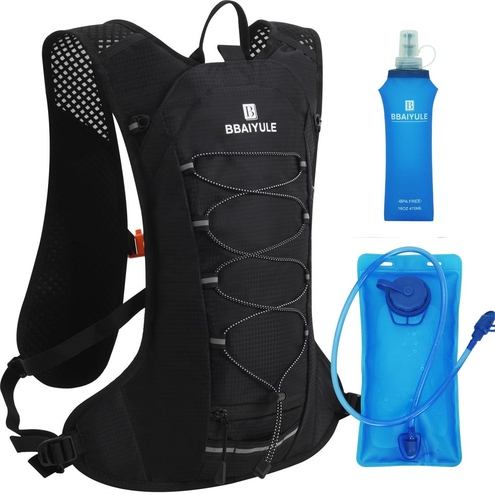 Mochila de hidratación con vejiga y botella