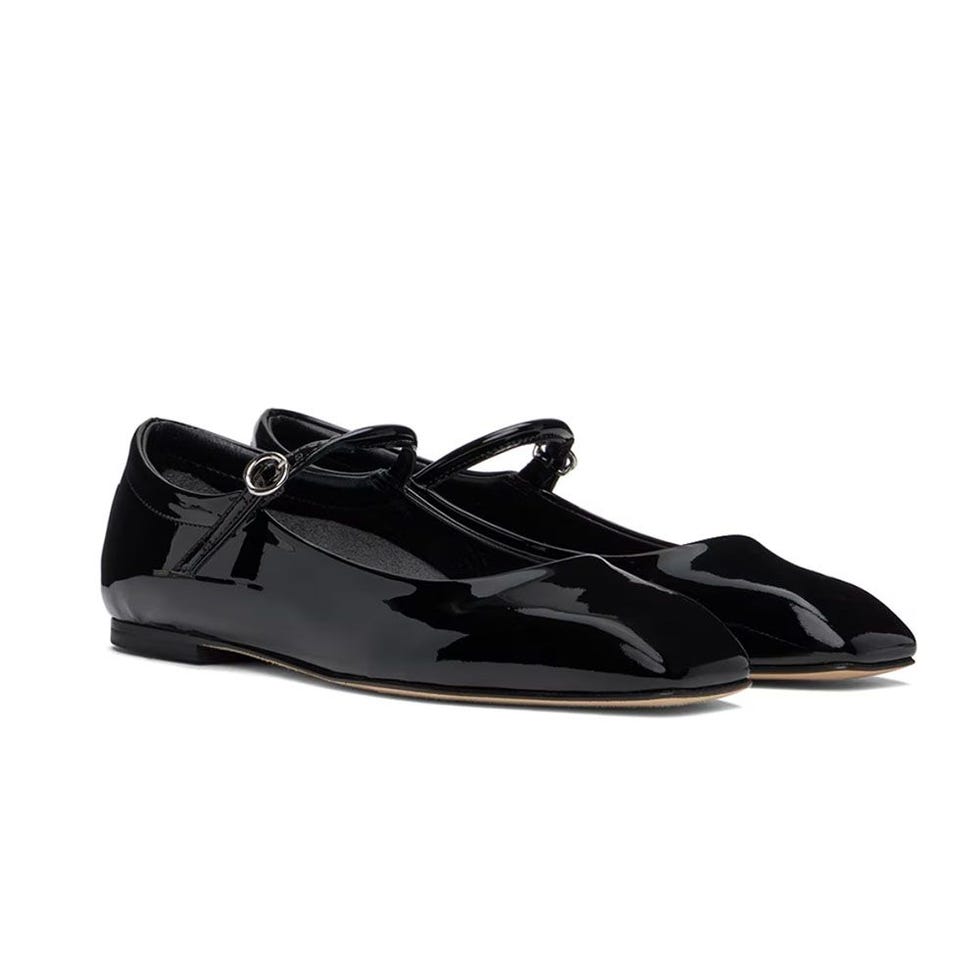 Black Uma Ballerina Flats