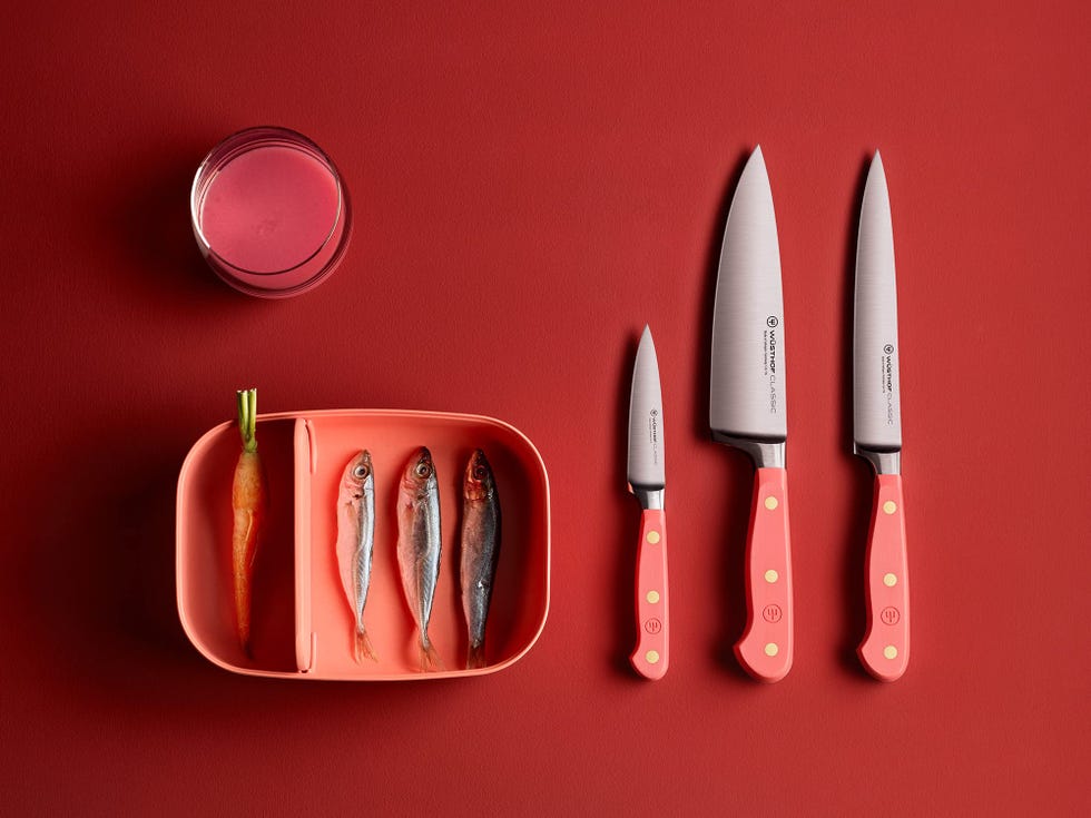 Classic Coral Peach 6 Inch Chef's Knife