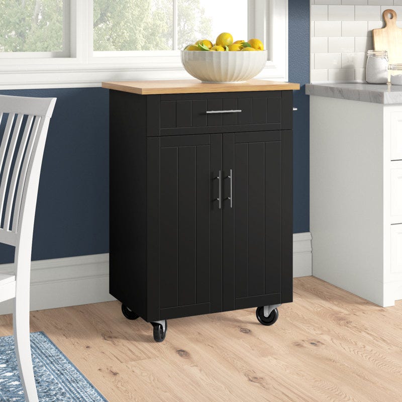 Alleah Kitchen Island Cart With Storage