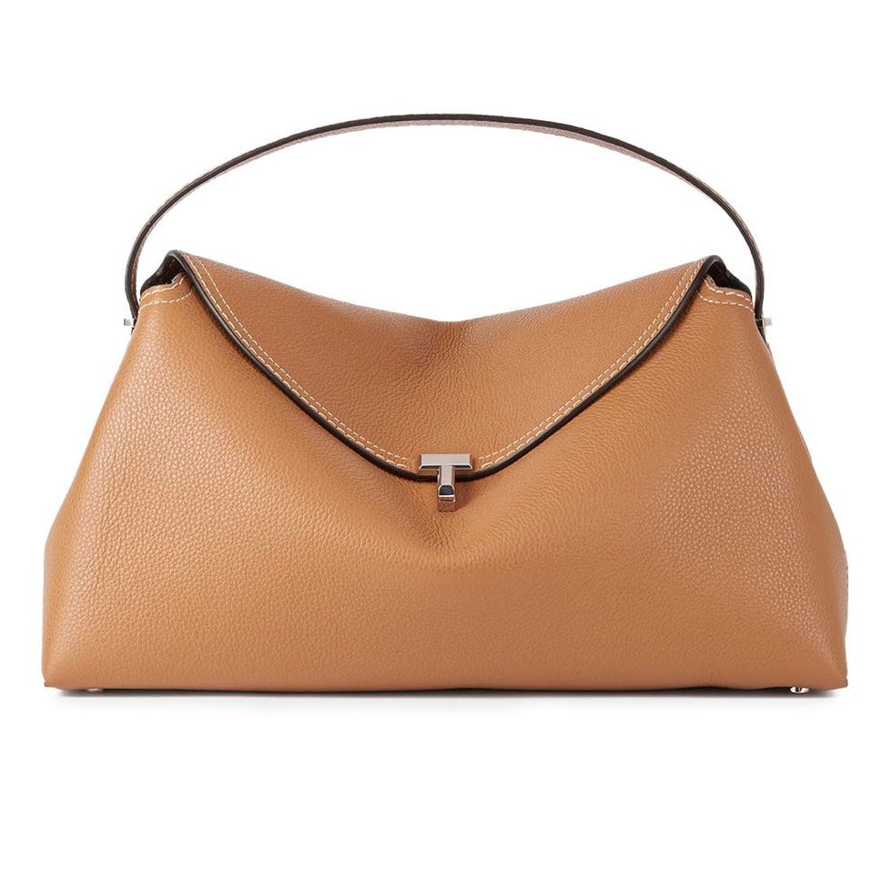 T-Lock Leather Top-Handle Bag