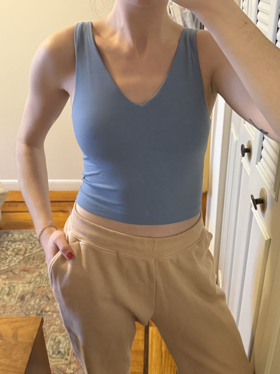 Transcend V-Neck Crop Bra A-C