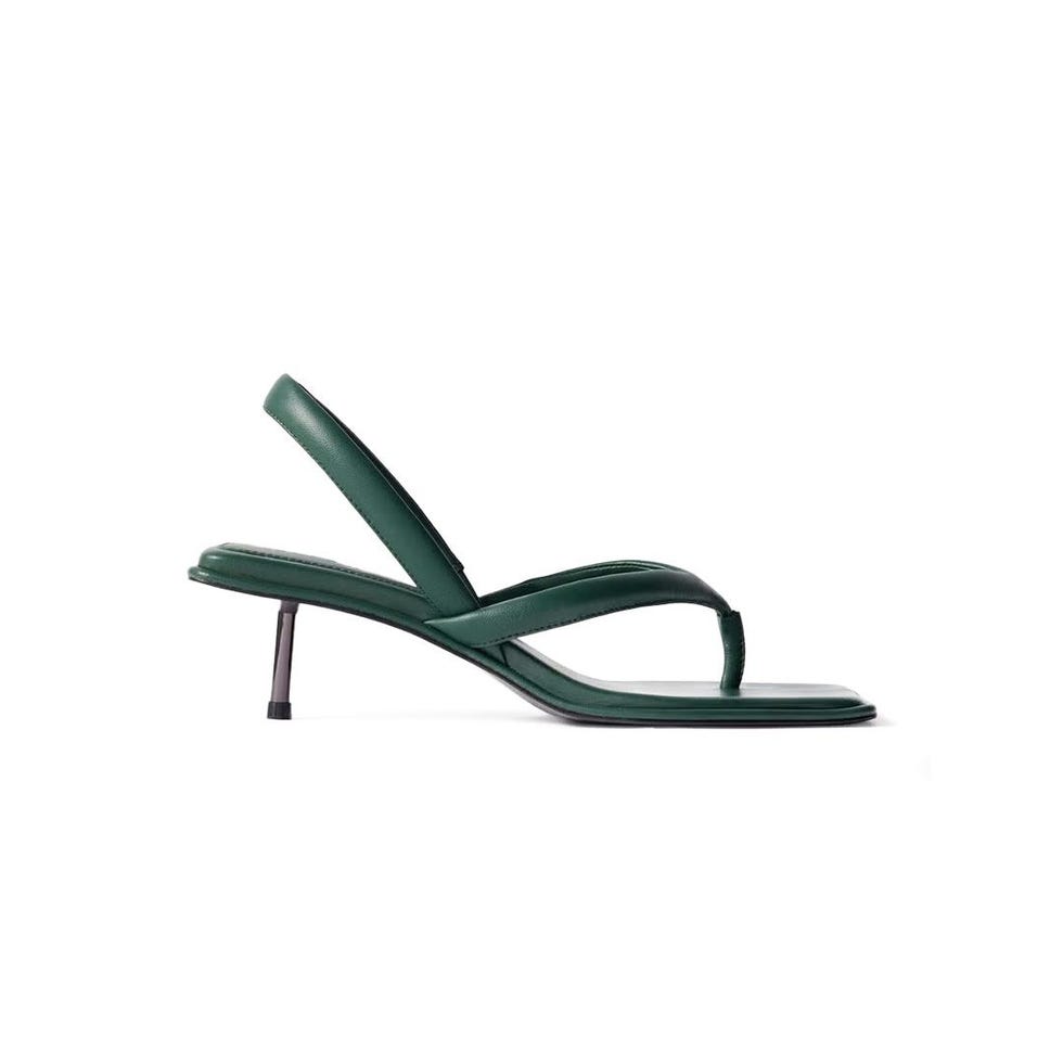 Leather Slingback Sandals