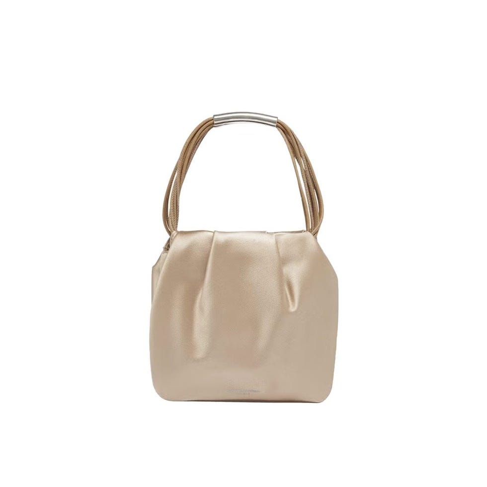 Mini Pochon Satin Top-Handle Bag
