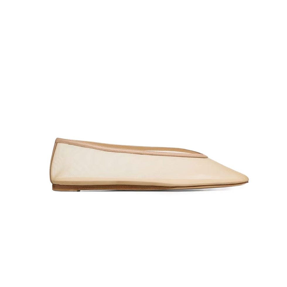 Luna Sheer Mesh Ballerina Flats