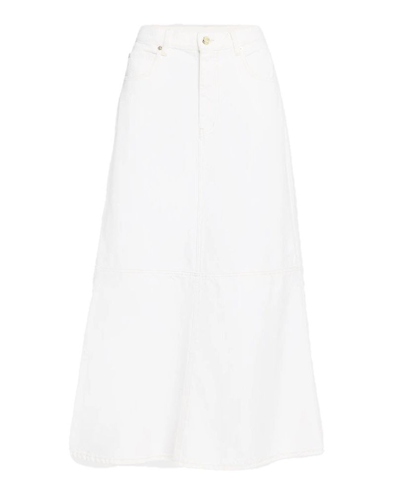スカート [MATINKIM]pocket layered maxi skirt in white POCKET LAYERED MAXI SKIRT IN WHITE – Matin Kim