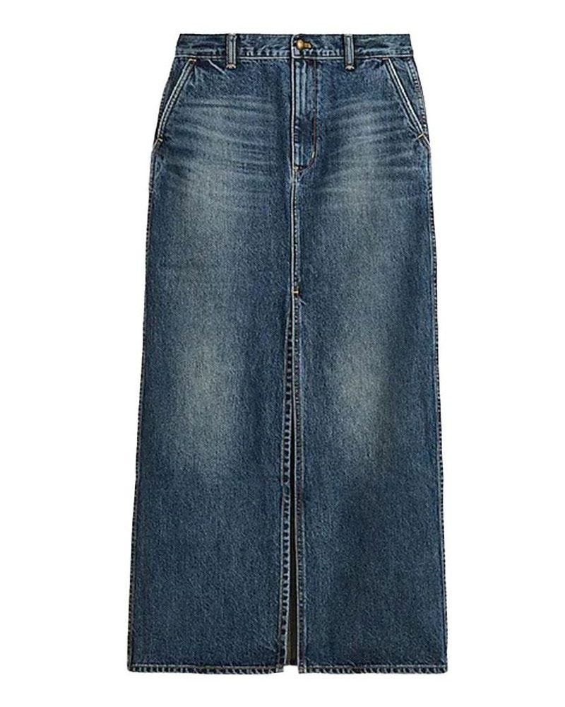 Alexa Chung for Madewell Denim Maxi Skirt